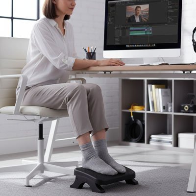 Bureau repose pieds | ErgoComfort - OrganiseFacile