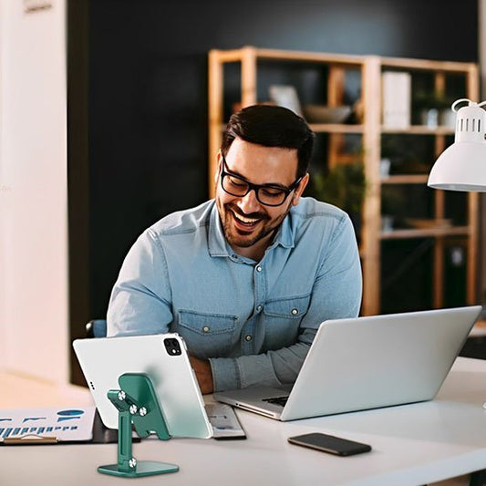 Support téléphone bureau | Ergonomique Ajustable - OrganiseFacile